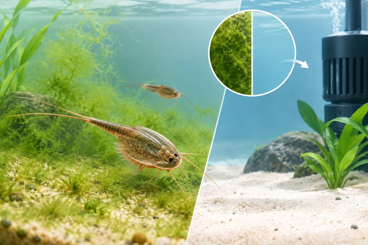 Triops-Algen entfernen: So bleibt das Becken klar