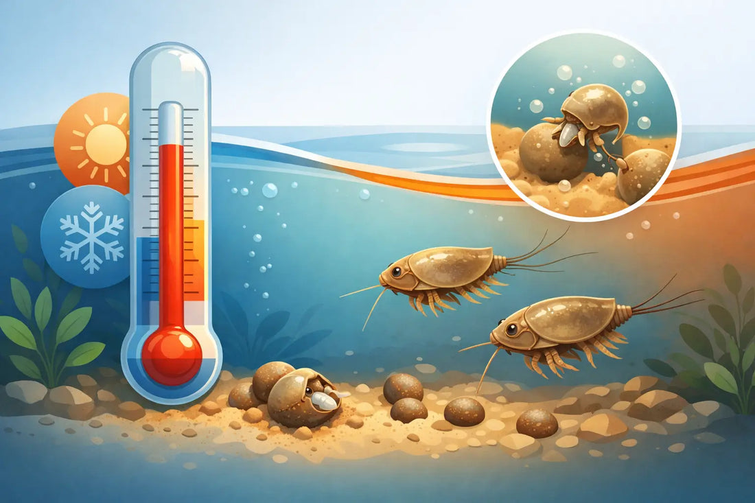 Optimale Wassertemperatur für Triops-Schlupf